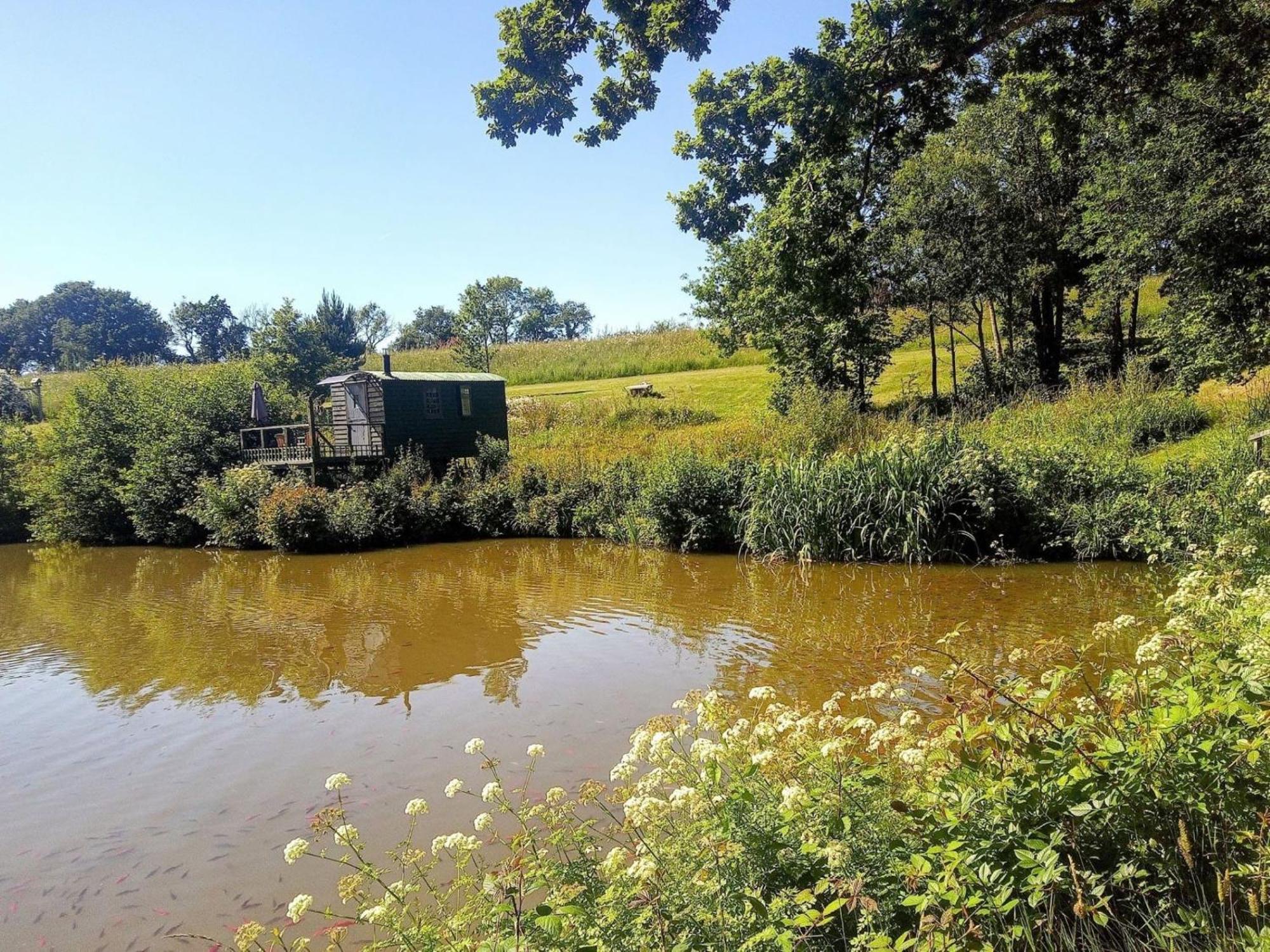 Snug & Secluded Lakeside Shepherds Hut 'Carp' Uckfield Exterior photo